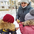 Наблюдение за птицами зимой. 